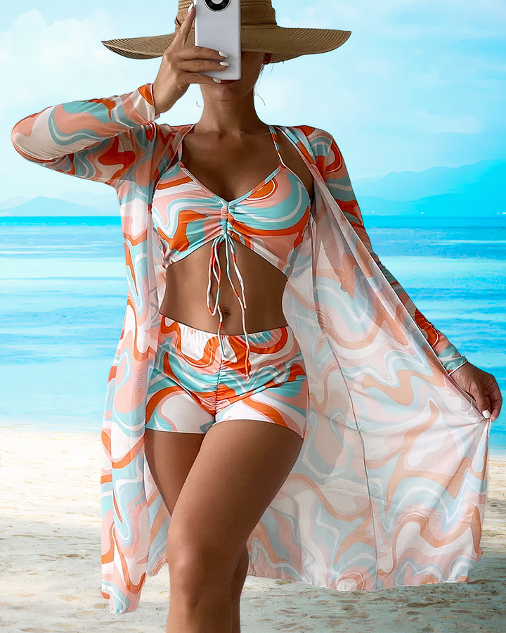 Avery High-Waist Bikini Set — side view