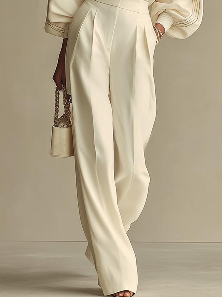 Selena striped co-ord women – model wearing