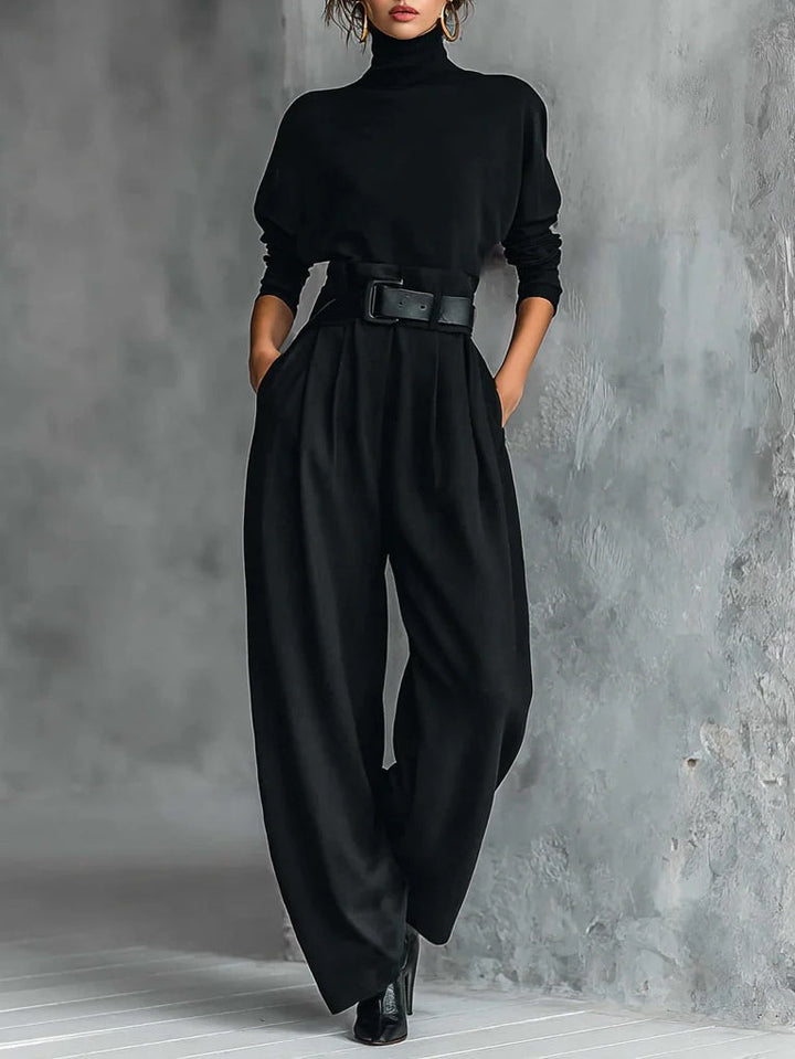 Arielle elegant collar co-ord set women – front view