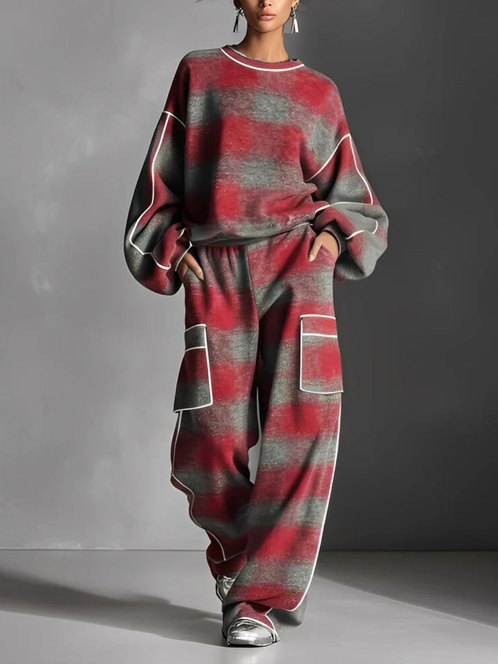 Celestia warm knit co-ord set women – front view