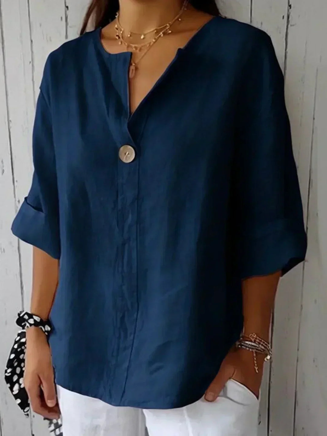 Jessa V-Neck Blouse — alternate view