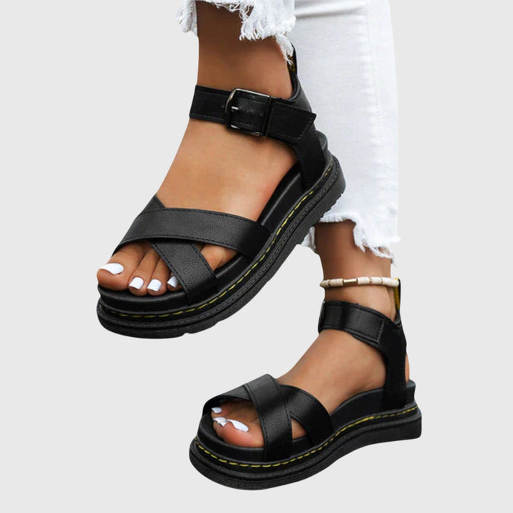 Lina Comfy Sandals — front view