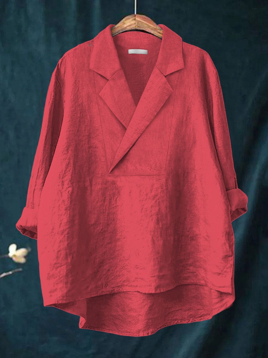 Kimberly Art Print Blouse — front view
