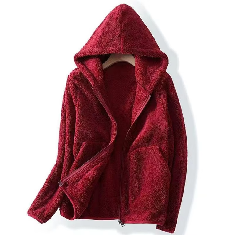 Avery Super Soft Coral Fleece Sweatshirt — styled view