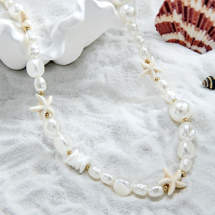 Necklace laid flat showing the full length