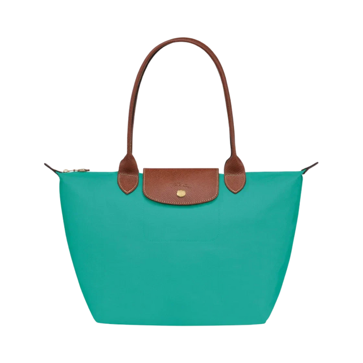Longchamp Le Pliage Large tote bag Turquoise front view