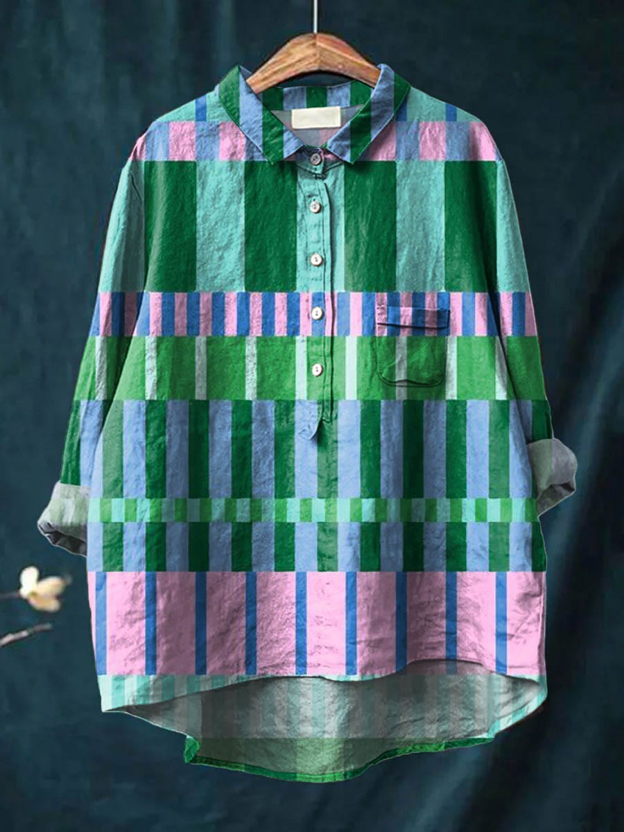 Amber Art Print Blouse — alternate view
