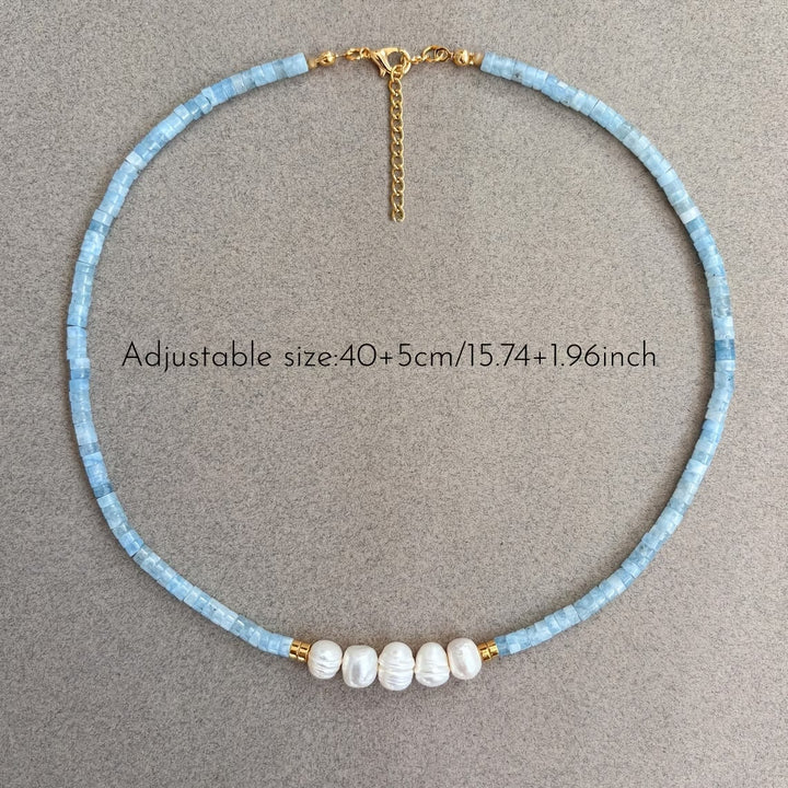 Angled view highlighting the colour contrast of the beads
