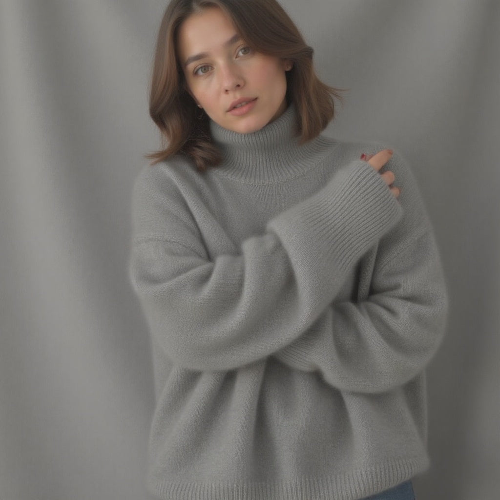 Ainsley | Women's Oversized Turtleneck Sweater
