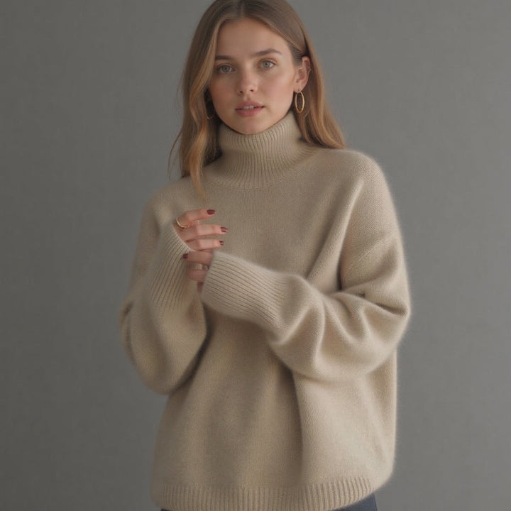 Ainsley | Women's Oversized Turtleneck Sweater