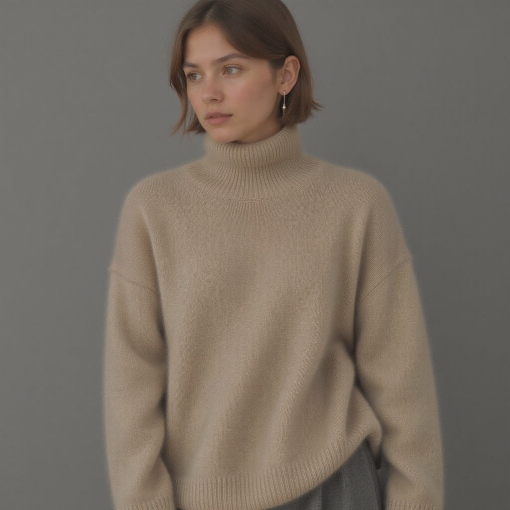 Ainsley | Women's Oversized Turtleneck Sweater