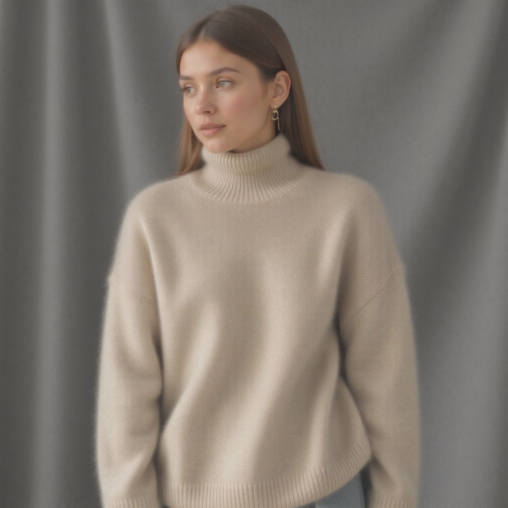 Ainsley | Women's Oversized Turtleneck Sweater