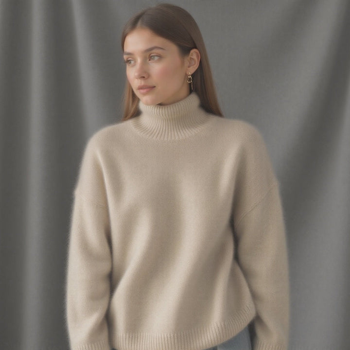 Ainsley | Women's Oversized Turtleneck Sweater