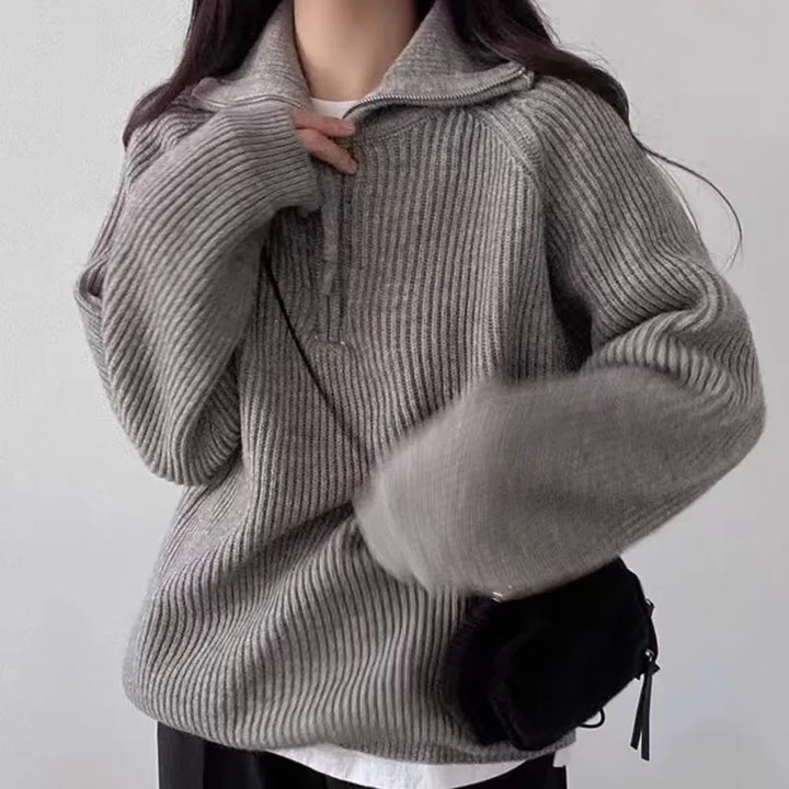 Aisling | Women's Quarter Zip Polo Sweater