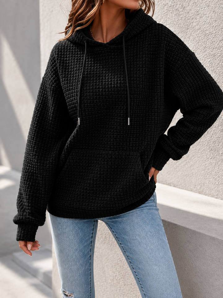 Amara | Women's Waffle Knit Pullover Hoodie