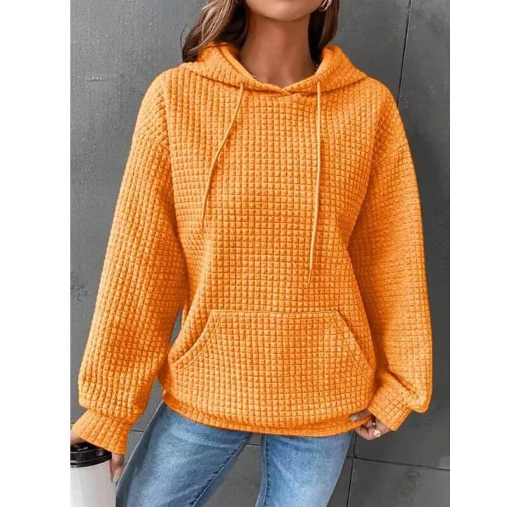 Amara | Women's Waffle Knit Pullover Hoodie