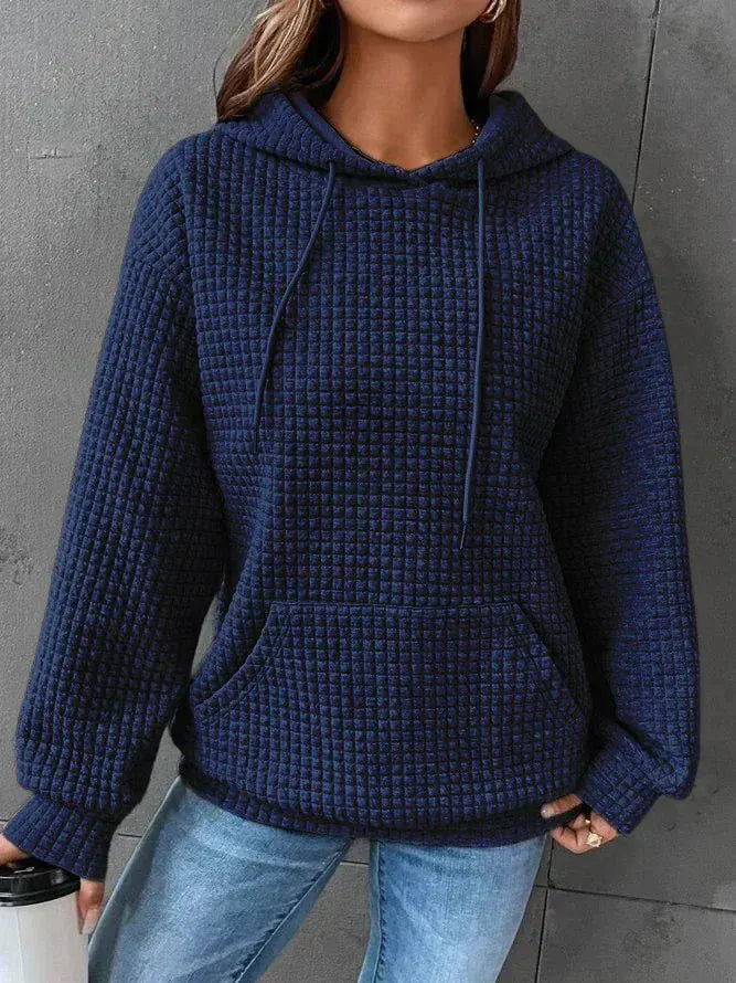 Amara | Women's Waffle Knit Pullover Hoodie