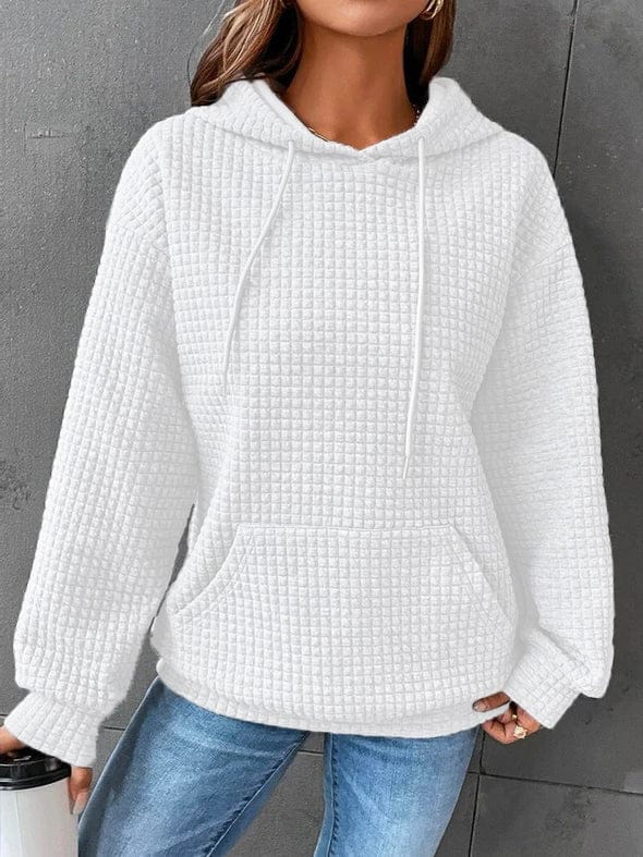 Amara | Women's Waffle Knit Pullover Hoodie