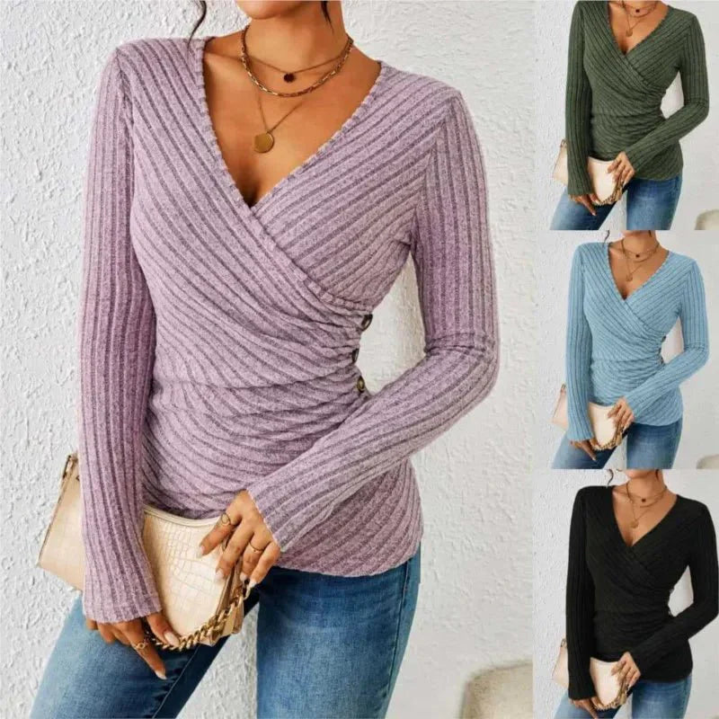 Aurora Long Sleeve Top — styled view