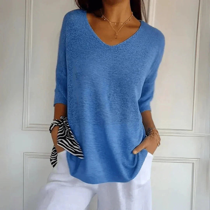 Noelia V-Neck Sweater — alternate view