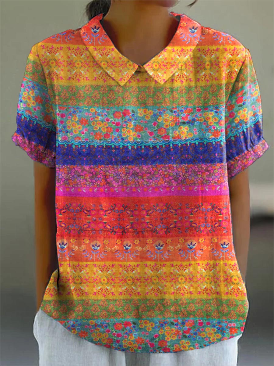 Maya Floral Print Shirt — front view