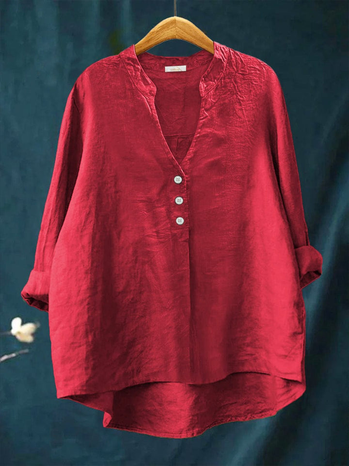 Sabrina Art Print Blouse — front view
