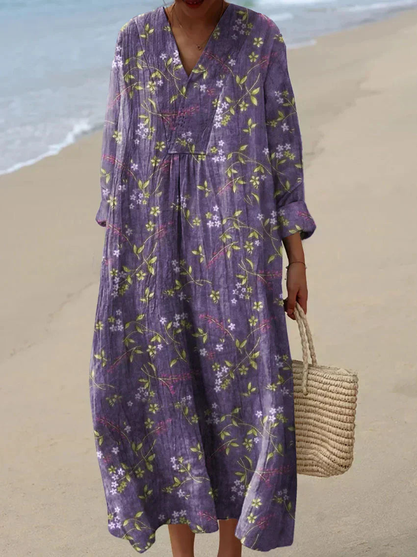 Mellisa Printed Maxi Dress — front view