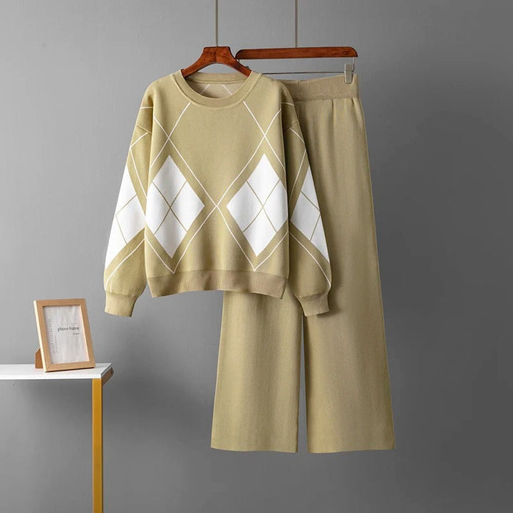 Lily Warm Two Piece Sweater Set — front view