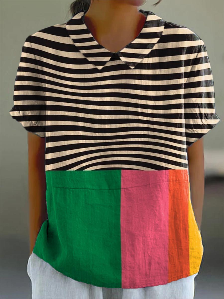 Eva Striped Shirt — front view