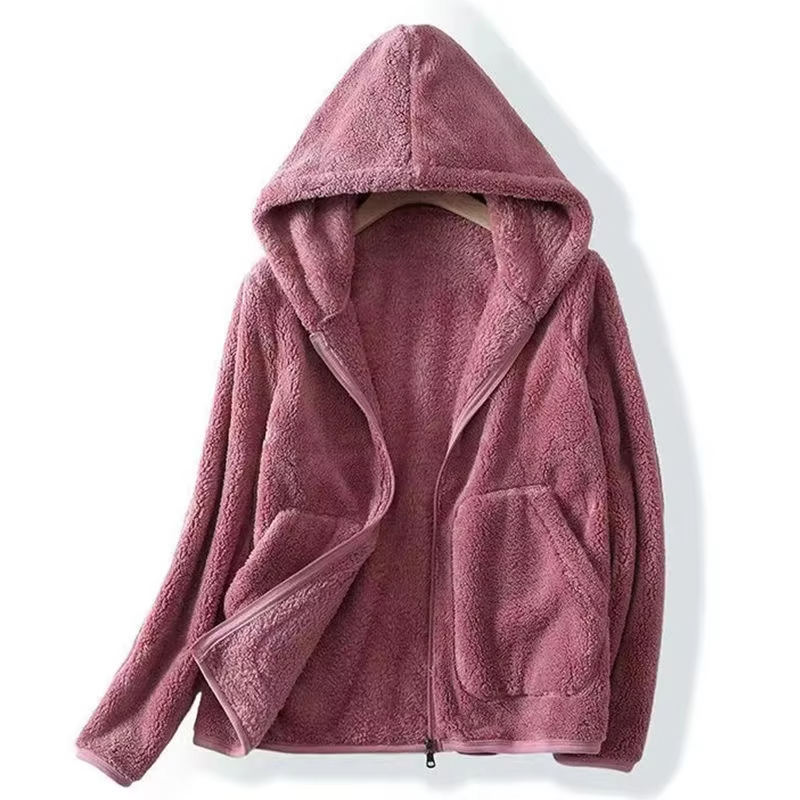 Avery Super Soft Coral Fleece Sweatshirt — front view