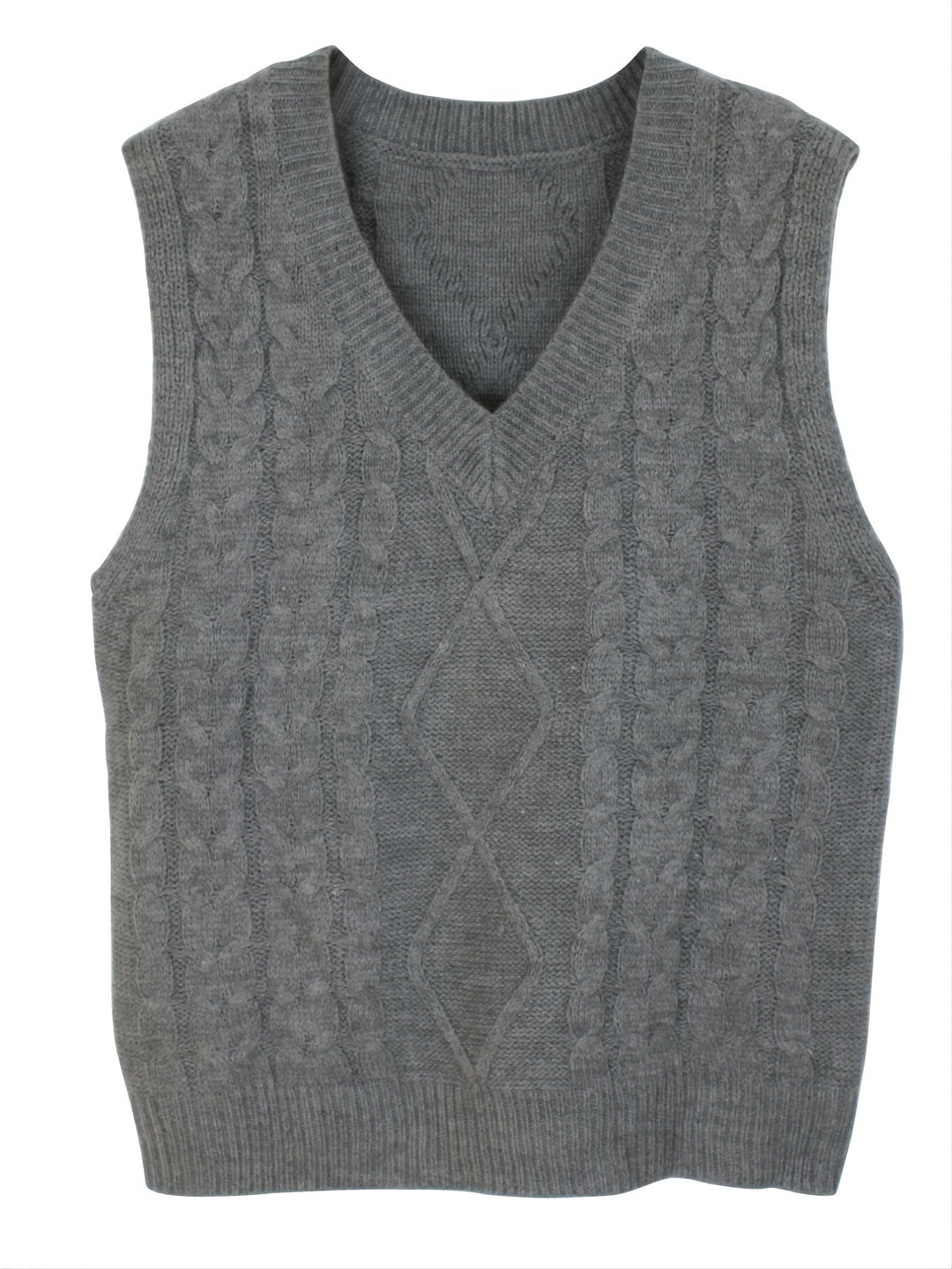 Wrenley | Women's Cable Knit V-Neck Sweater Vest