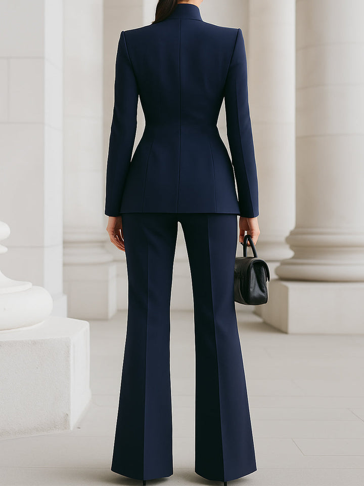 Navy imperial suit co-ord women – full length