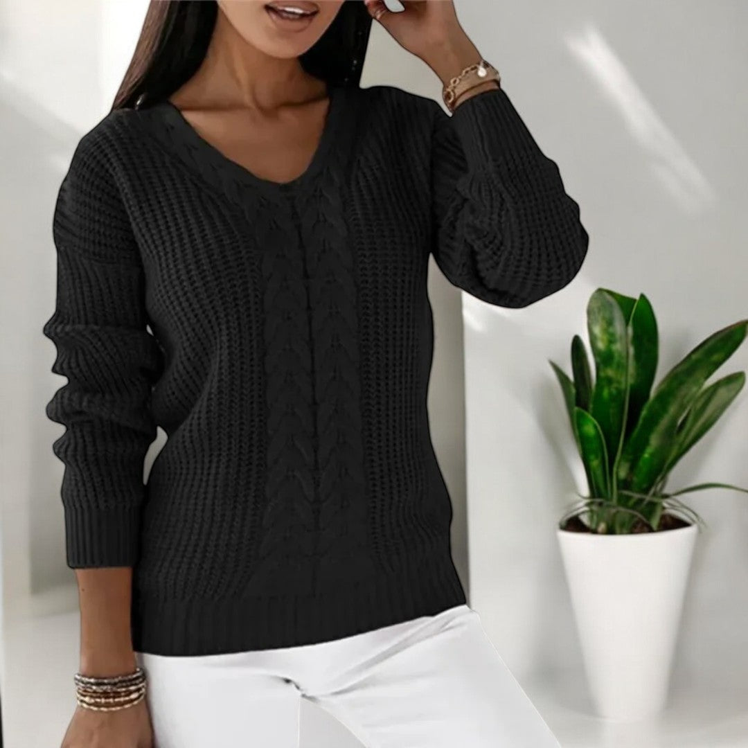 Mia Elegant Sweater — back view