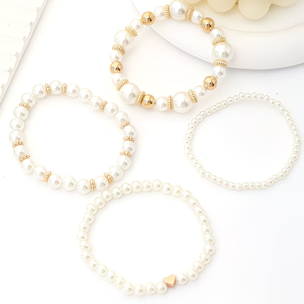 Set stacked and worn on a model's wrist