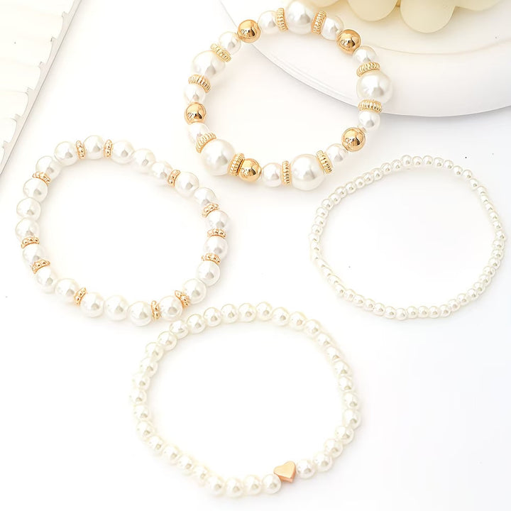 Set stacked and worn on a model's wrist