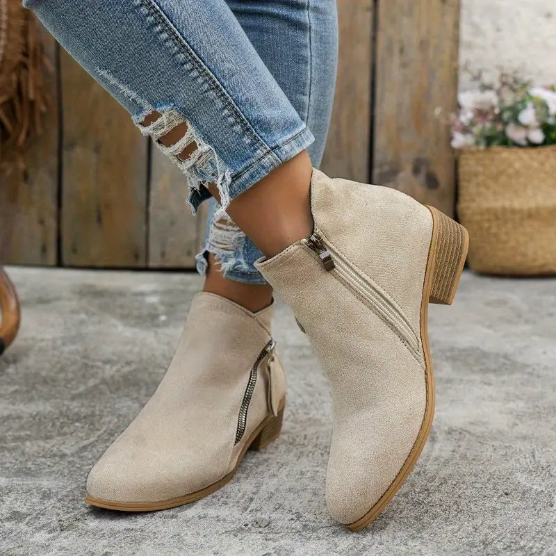 Sylara | Suede Ankle Boots