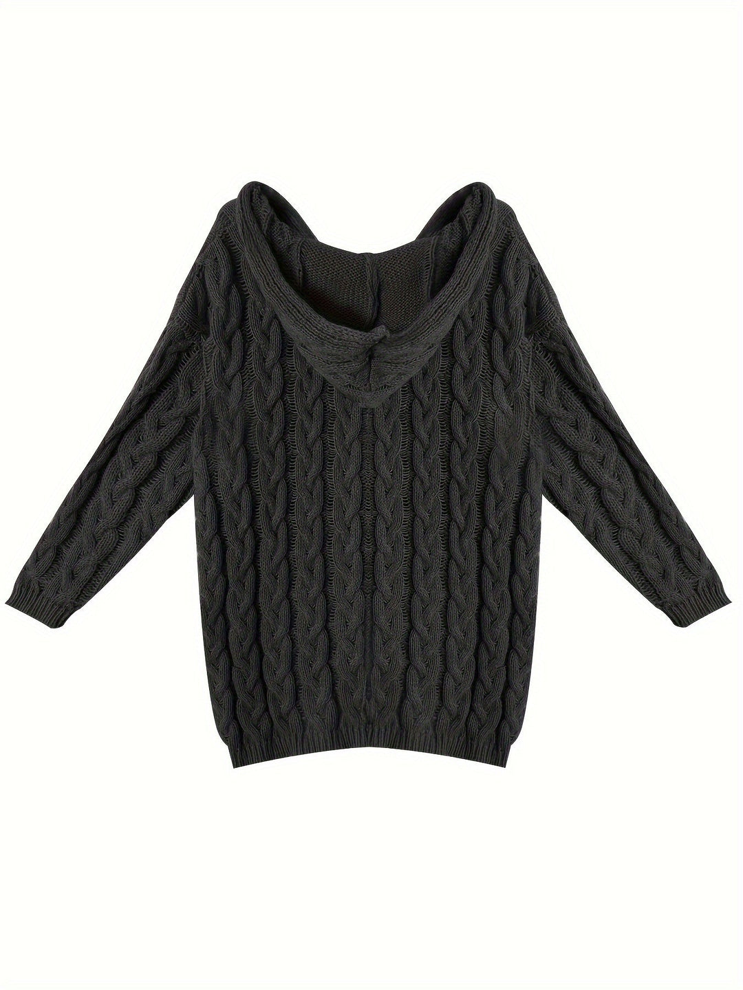 Adalyn | Women's Cable Knit V-Neck Sweater in Angola Mountain Wool