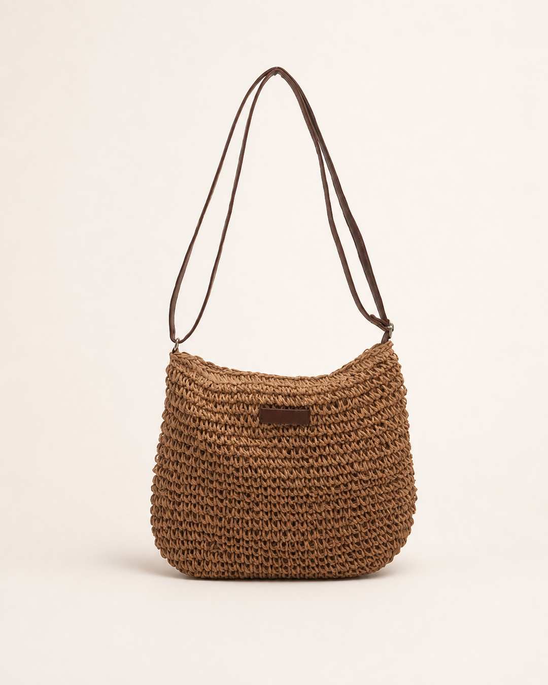 Calyra | Woven Shoulder Bag with Slouchy Shape