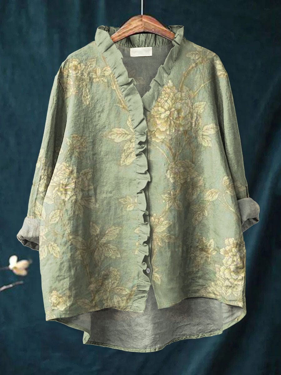 Rosalinde Art Print Blouse — front view