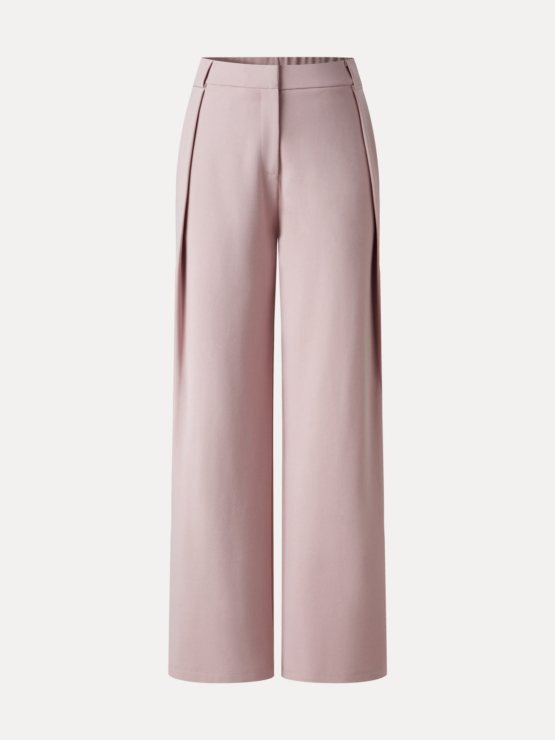 Ponte High-Rise Straight-Leg Pants with Pockets