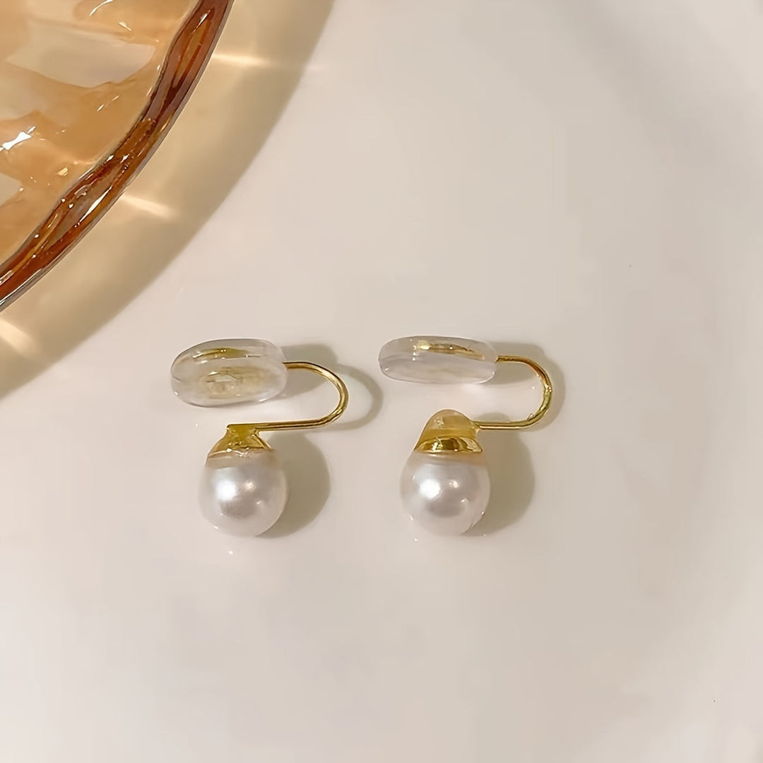 Detail shot of the earring back and adjustable clip