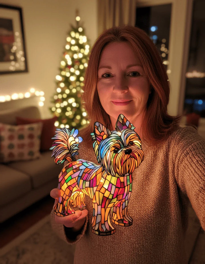 Daisy Yorkie Glow Lamp