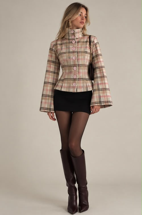 Clara Plaid Jacket