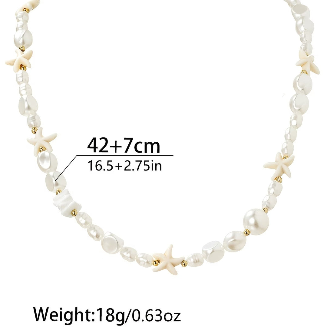 Lifestyle shot of the necklace styled with an outfit