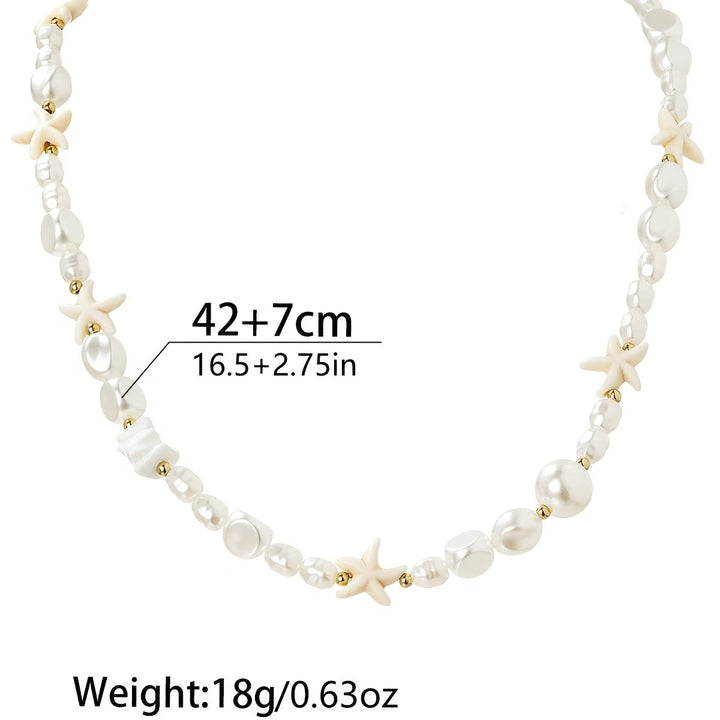 Lifestyle shot of the necklace styled with an outfit