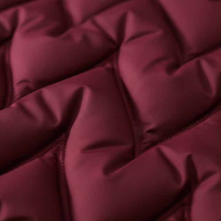 Chloe | Women's Long Quilted Hooded Coat with Cinched Waist