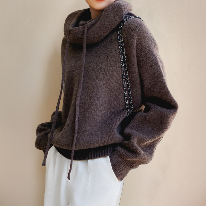 Ella Oversized Comfortable Hoodie — side view
