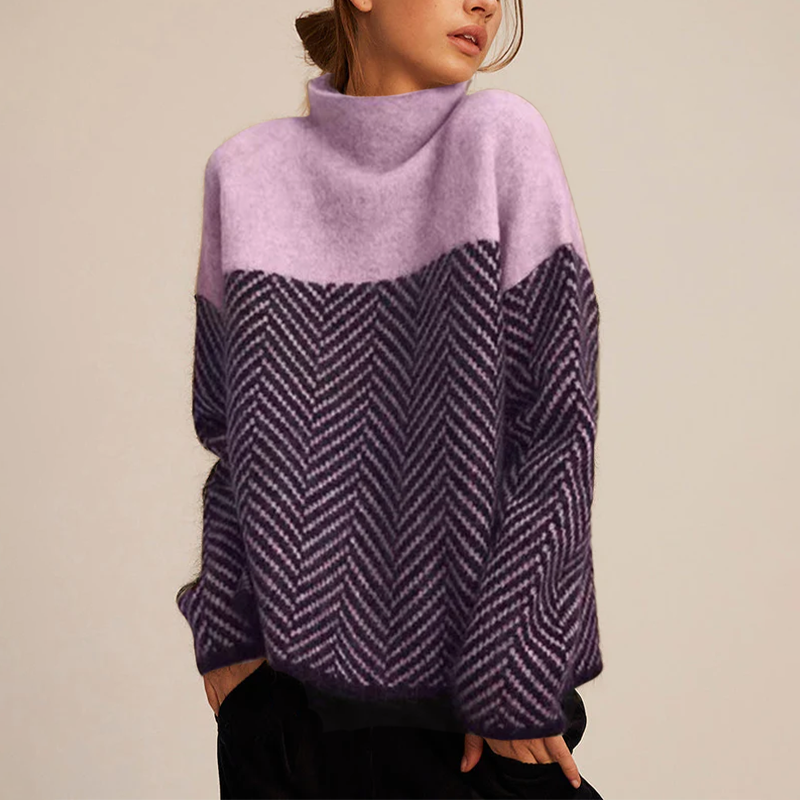 Adelie Premium Turtleneck Sweater — detail view