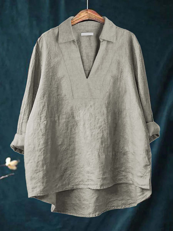 Maria Art Print Blouse — detail view