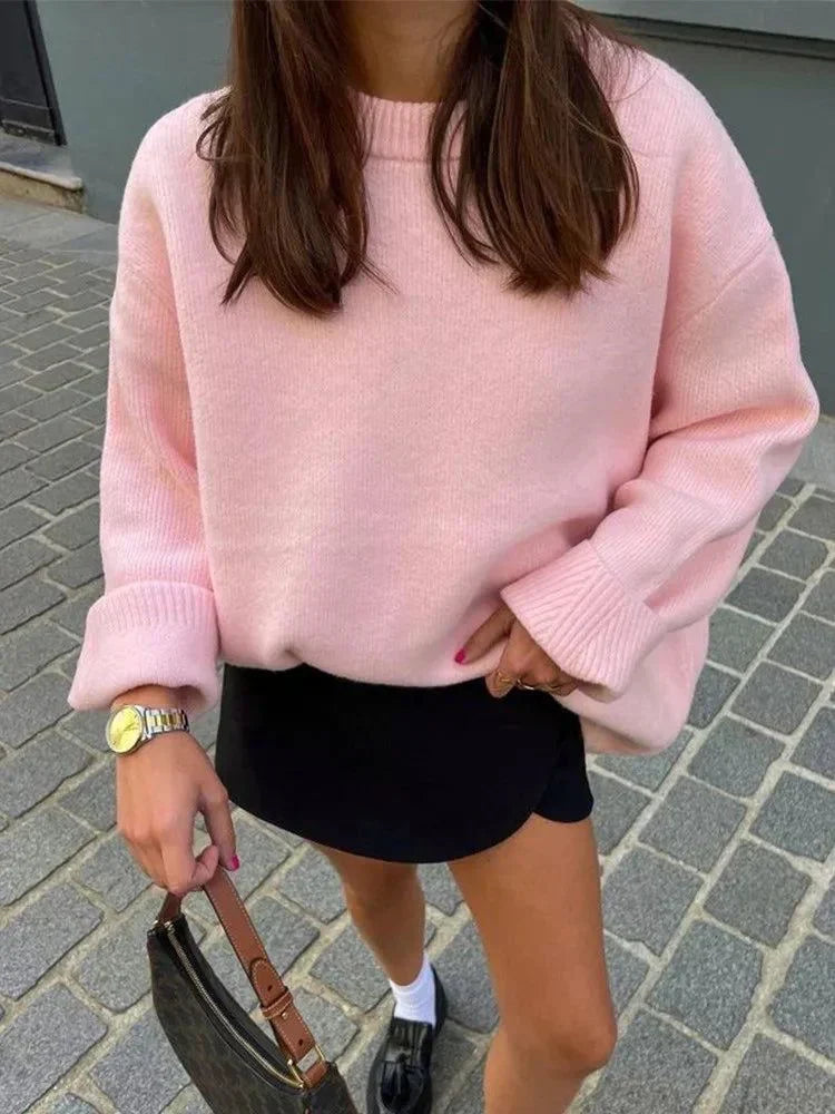 ARIA | Pink Cozy Sweater